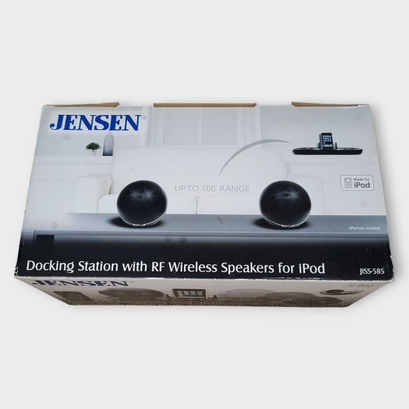 Jensen Universal Docking Station with RF Wireless Speakers for iPod Jiss-585 - Picture 7 of 9